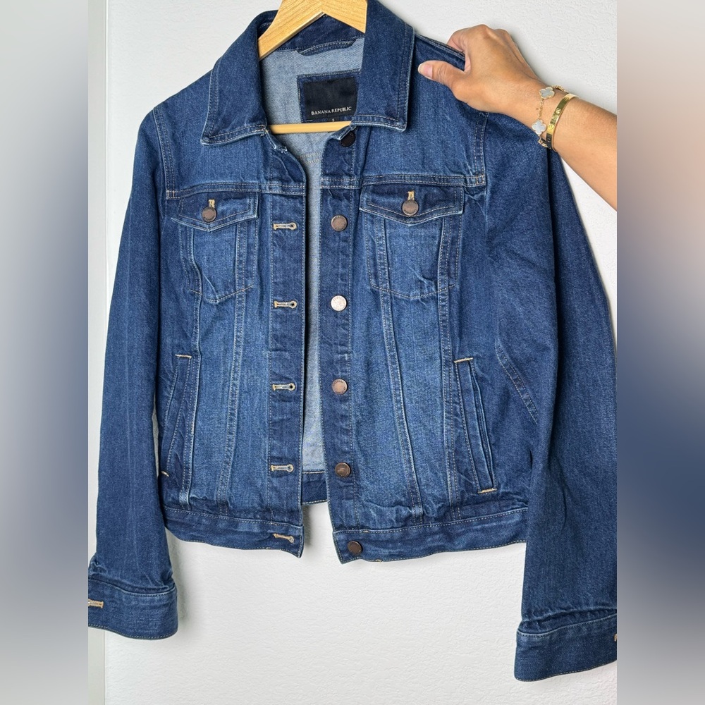 Banana Republic Blue Classic Jean Jacket